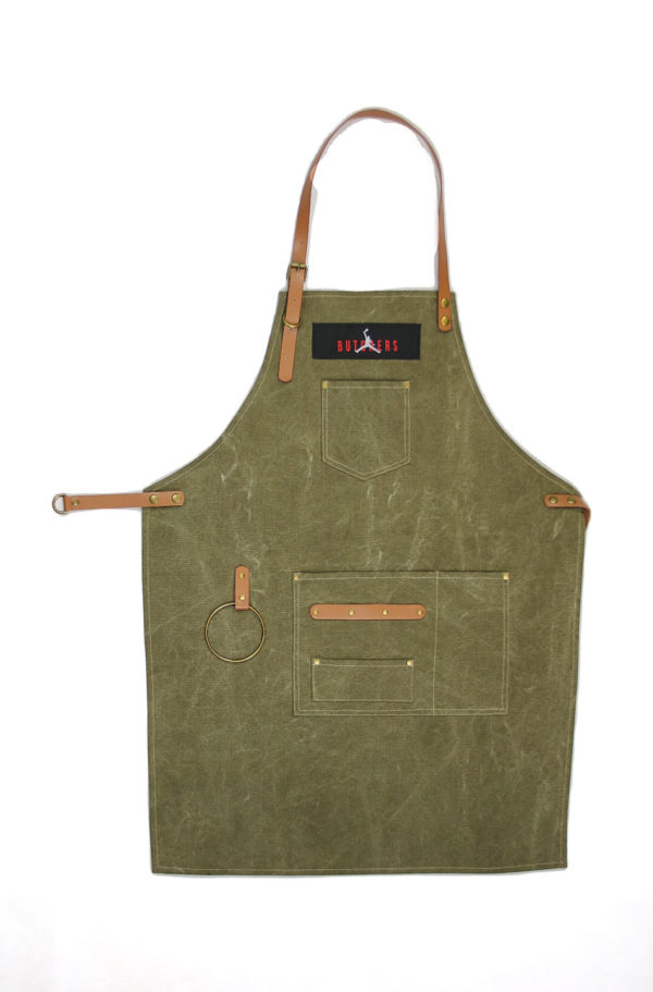 Grembiule AIR Butcher washed oliva